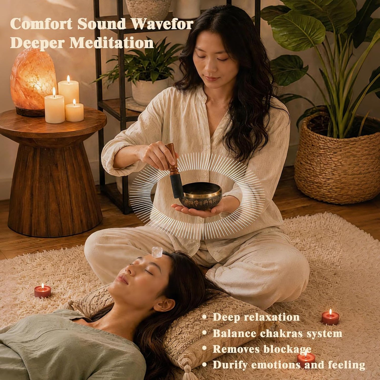 Klangschalen-Set für Meditation und Entspannung