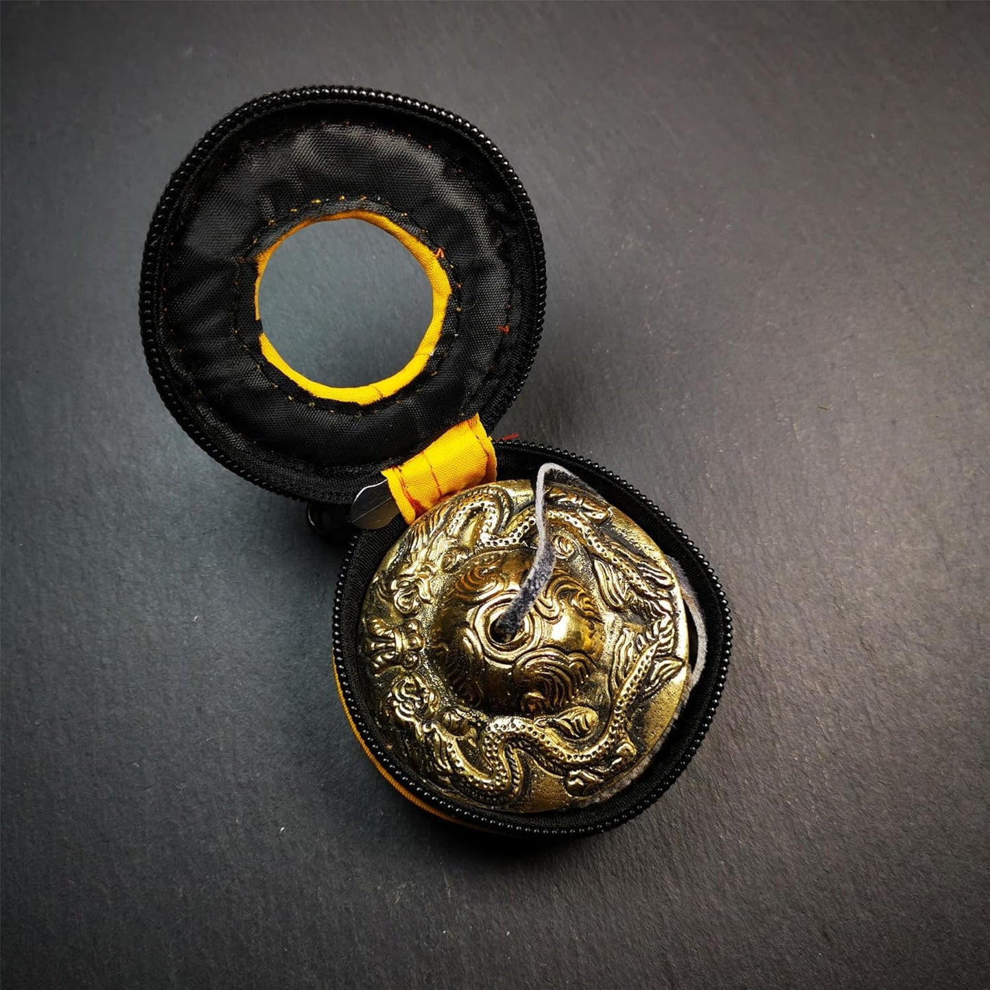 Tibetanische Fingerzimbeln für Meditation, Dragon(brass)