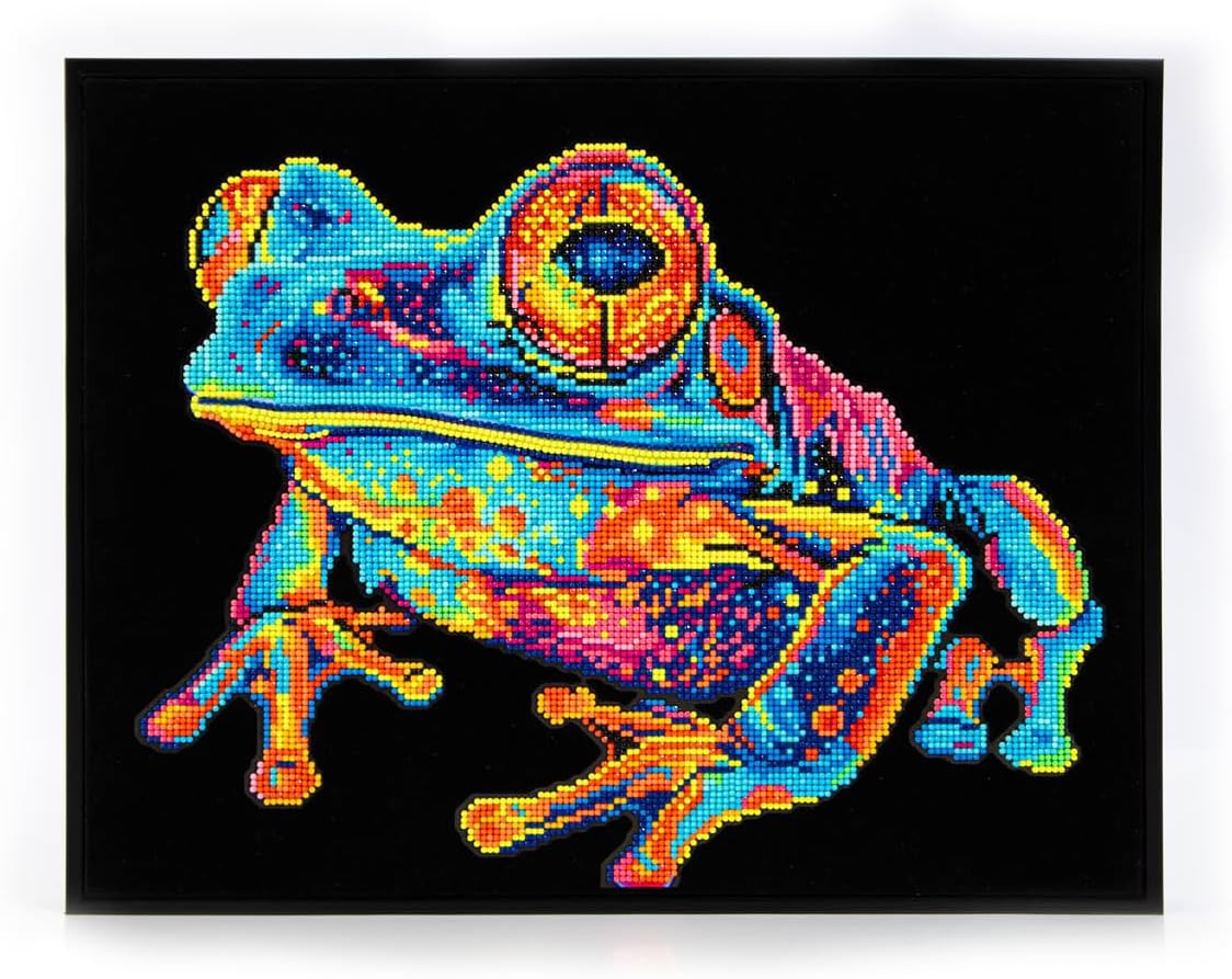 Diamond-Painting-Set Neon Baumfrosch
