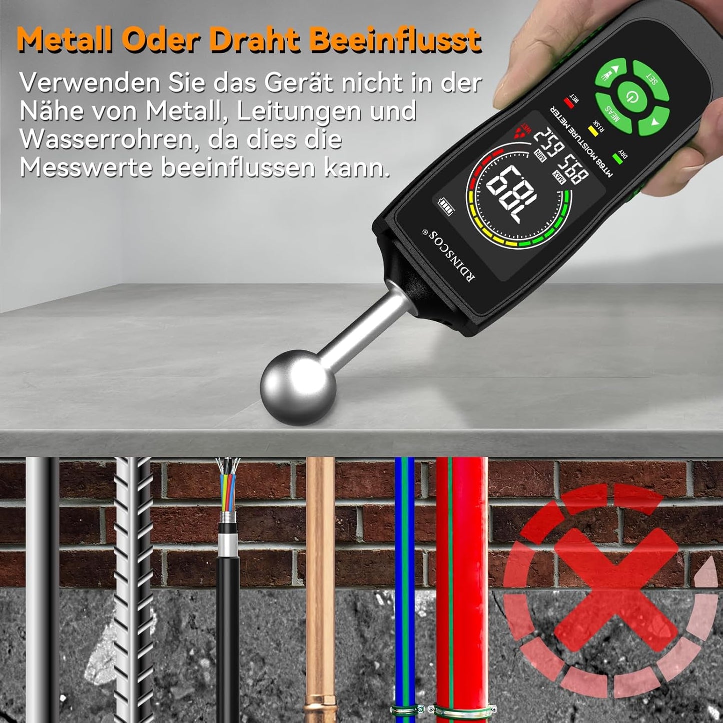Moisture Meter, Kugelform