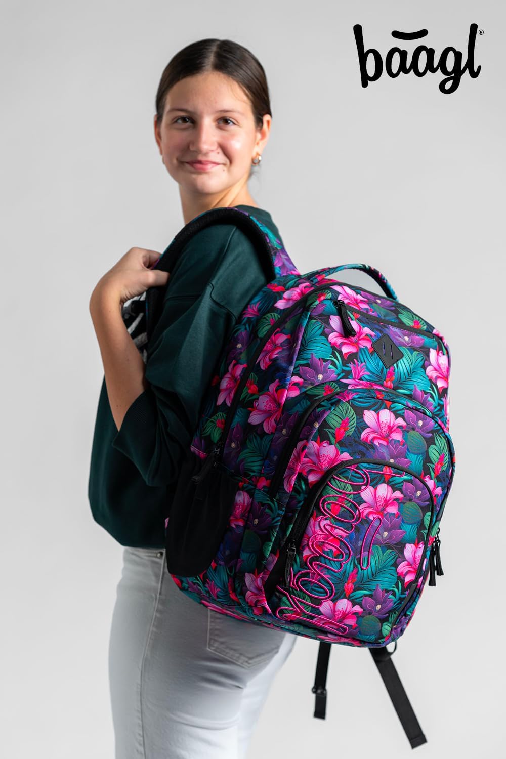 3-teiliges Schulrucksack-Set mit Kühl- und Laptopfach, Paradise, Paradise