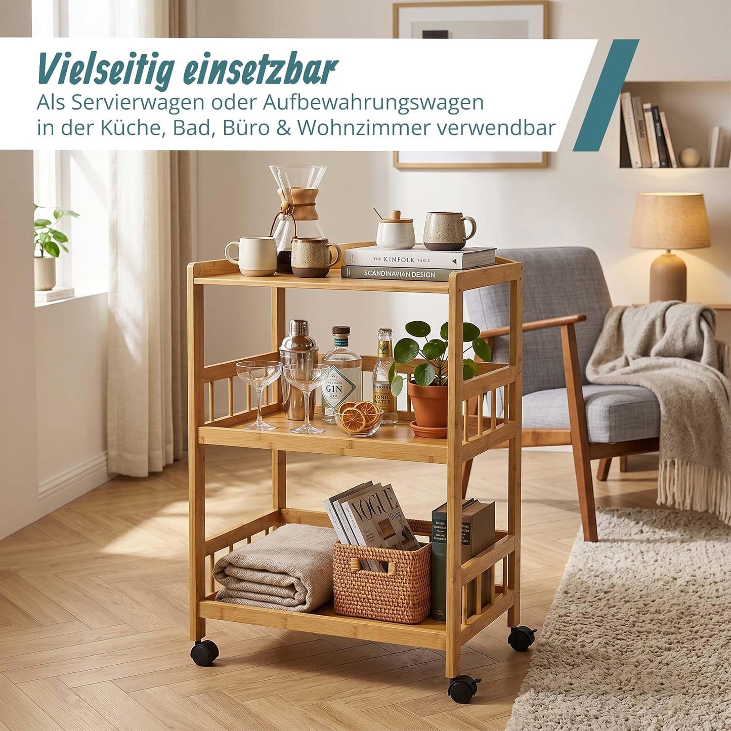 Servierwagen, Natur