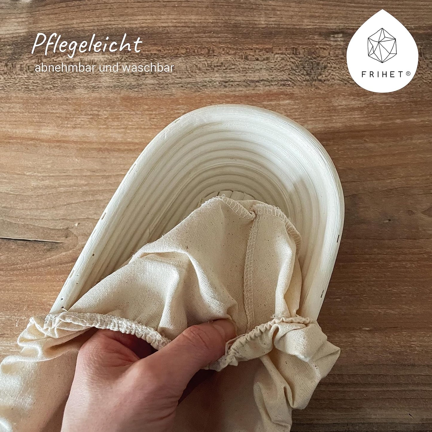 Gärkorb aus Rattan, rund 16cm (0.5kg)