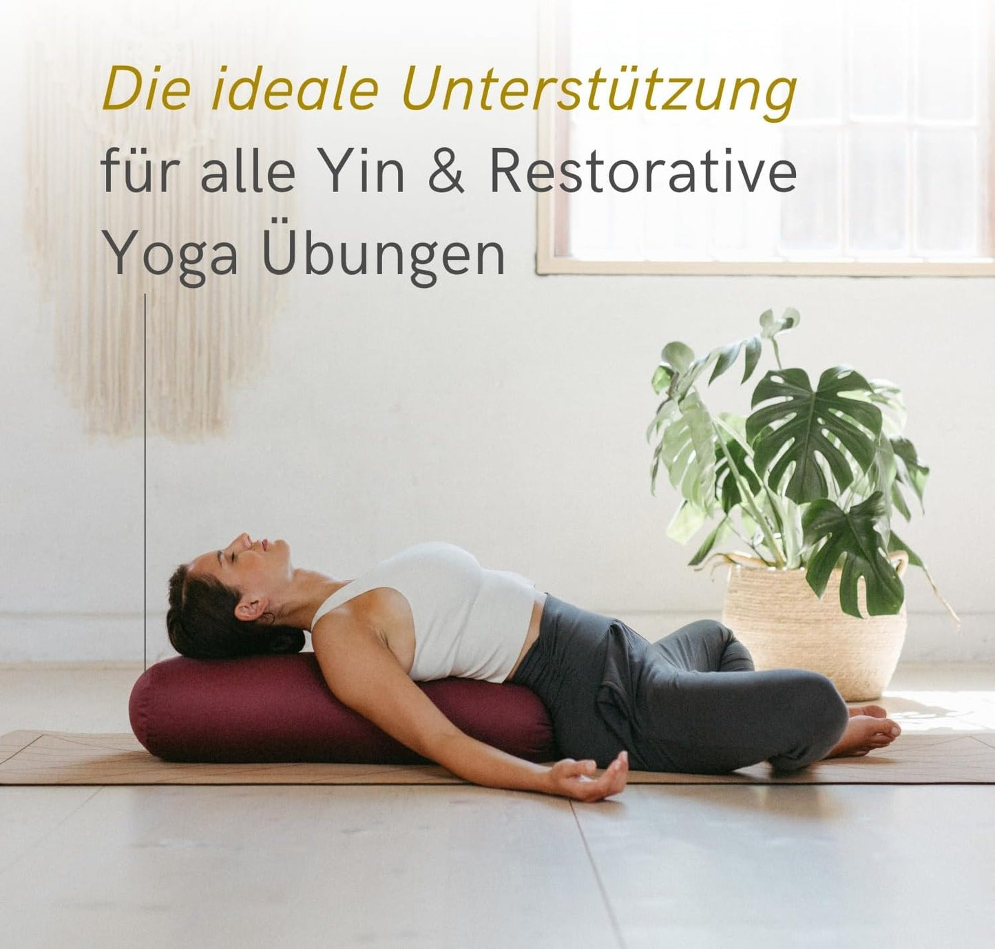 Yoga Bolster, Aubergine