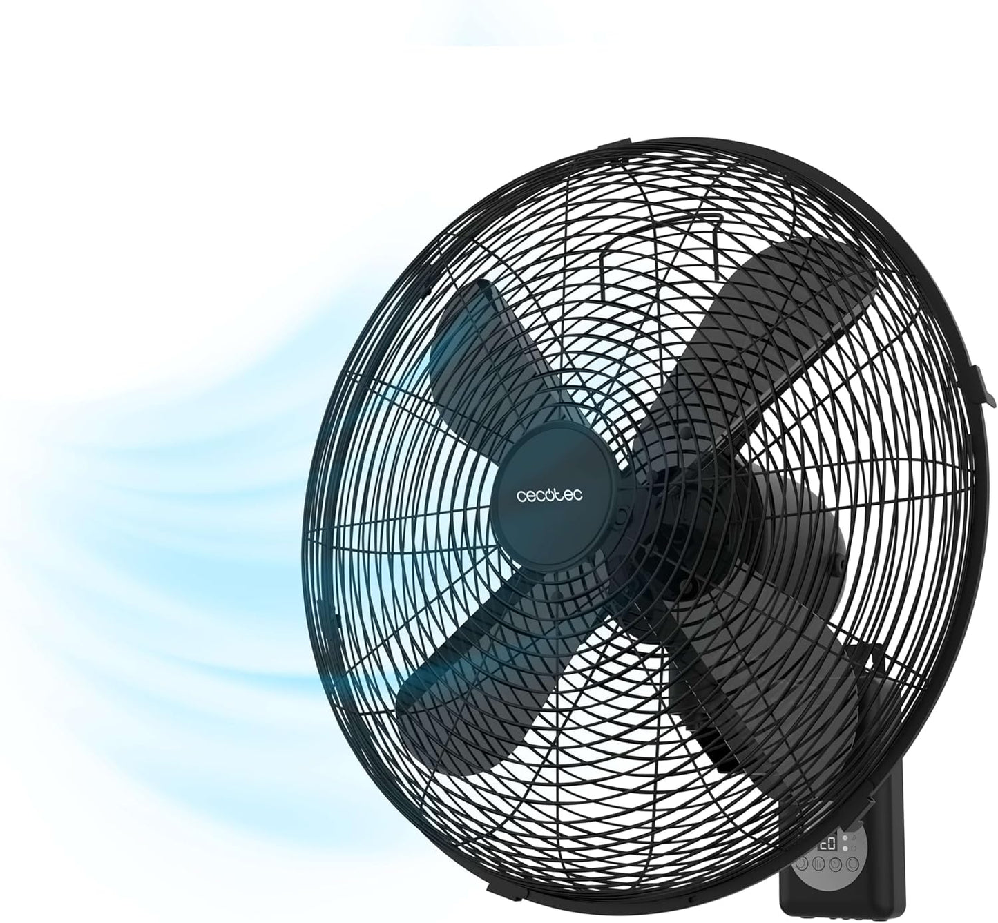 Wandventilator EnergySilence 4500 mit Fernbedienung und Timer, Fernbedienung Schwarz