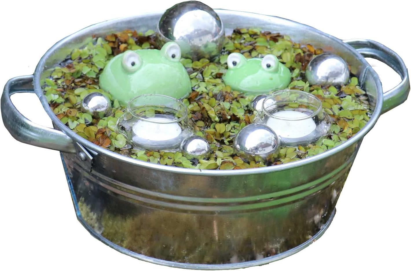 Miniteich Komplett-Set mit Schwimmfröschen