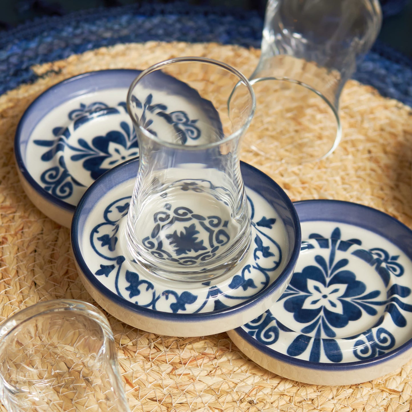Türkisches Teeservice, Blu