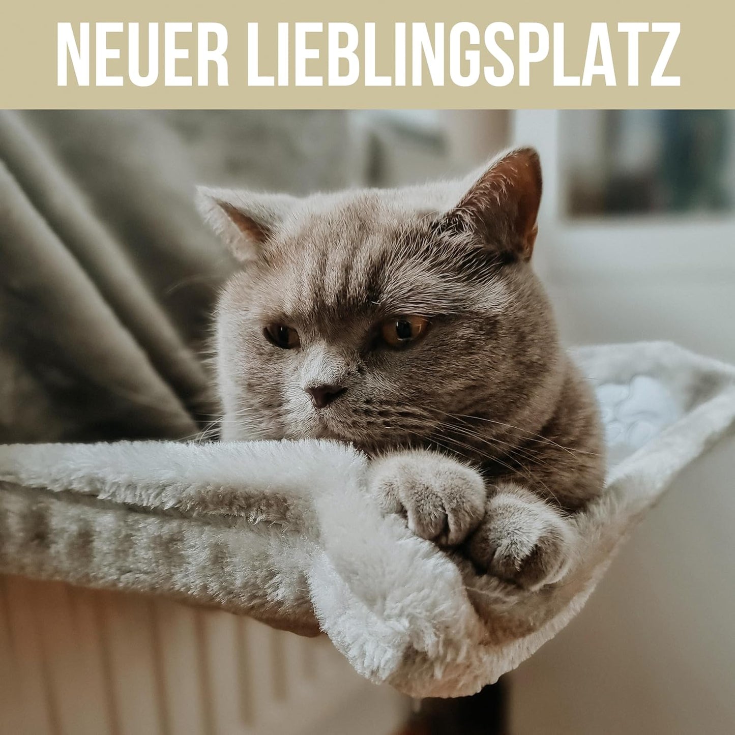 Katzenbett für Heizkörper, Anthrazit