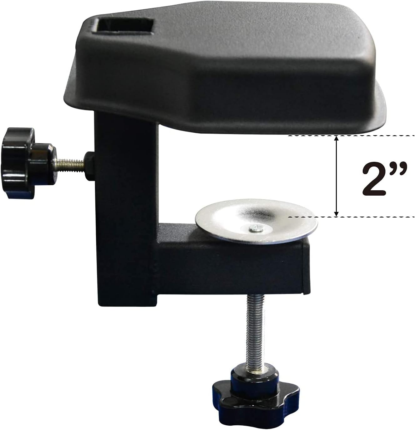 Fellpflege-Arm, höhenverstellbar mit Haunch-Halter, Schwarz