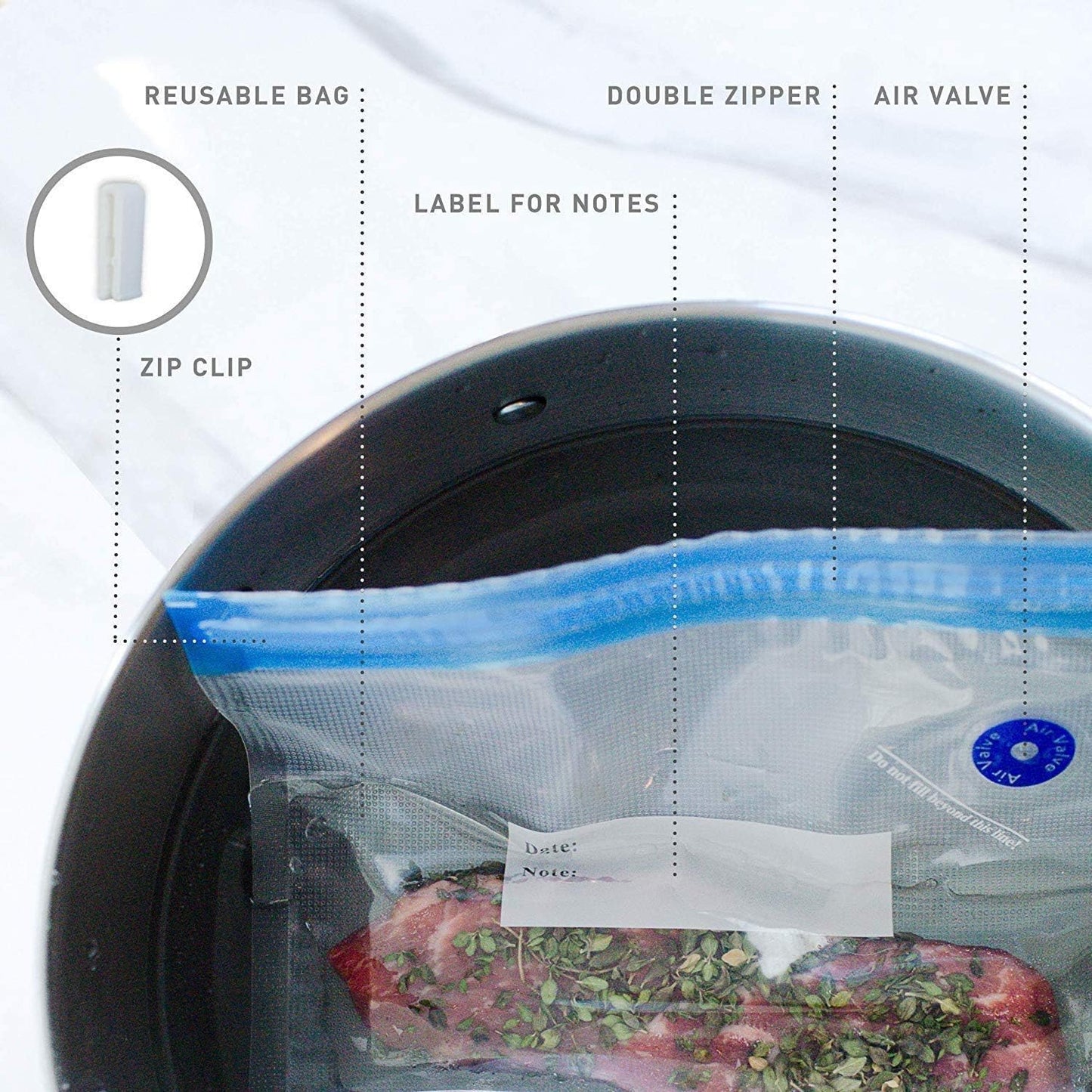 15-teiliges Sous Vide Beutelset