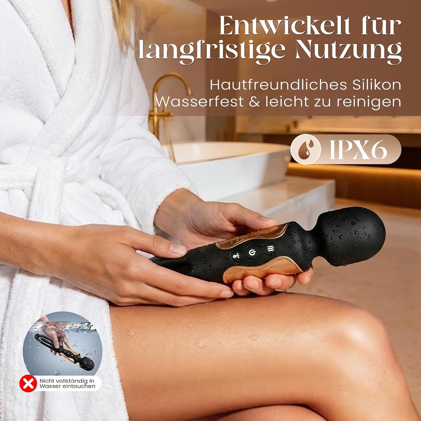 KI-Sync 3-in-1 Doppelkopf-Vibrator mit App-Steuerung