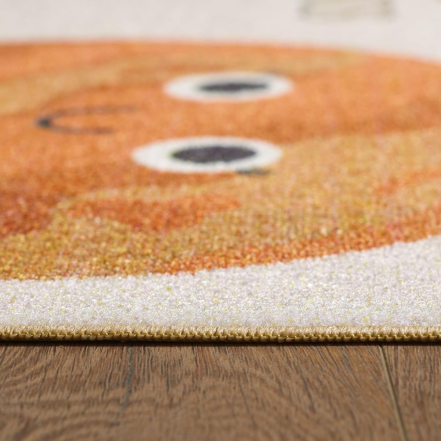 Kurzflor Kinderteppich 100 x 150 cm, 100 x 150 cm (Rechteckig) Beige-1