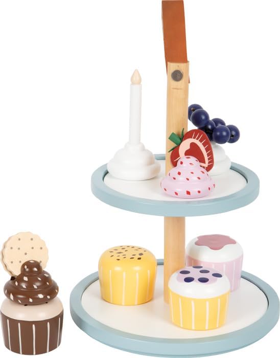 Cupcake-Etagere aus Holz für Kinderküche, Cupcake-Etagere