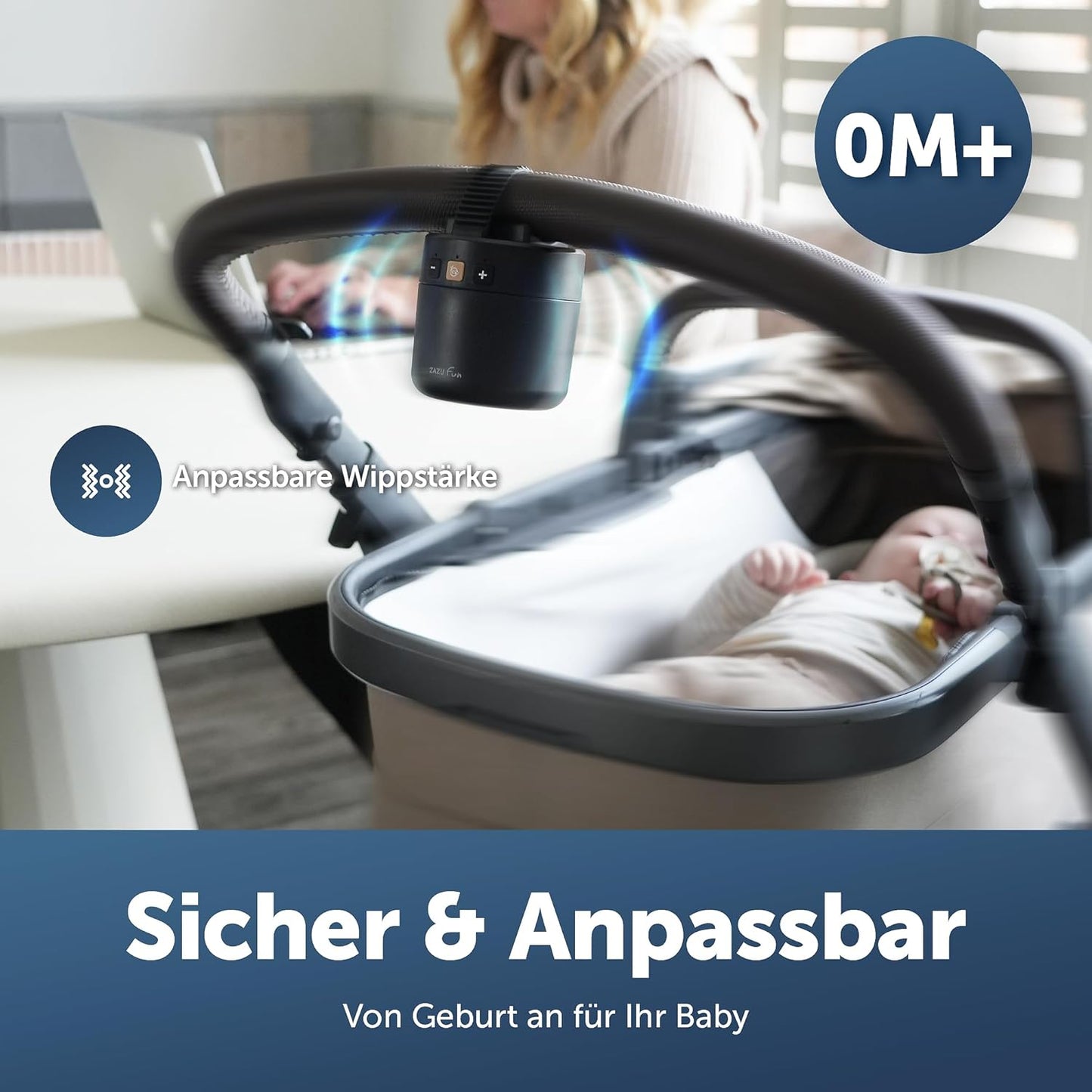 Baby-Kinderwagen-Schaukler Roxy mit Weinen-Sensor