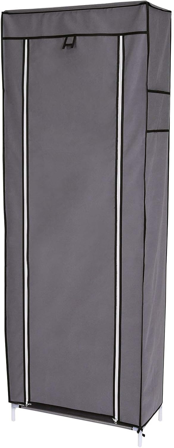Faltschrank mit Vlieshülle (60x160x30 cm), Grau