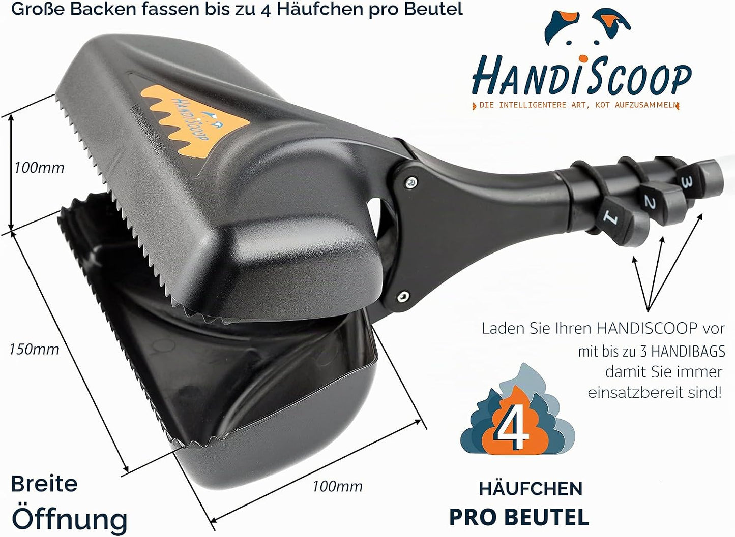 Hundekotentferner, Easy Walk 45 cm