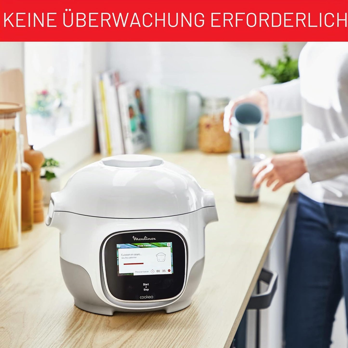 Cookeo Touch Mini Multicooker, 100 Rezepte + unbegrenzt in WLAN 3 Liter