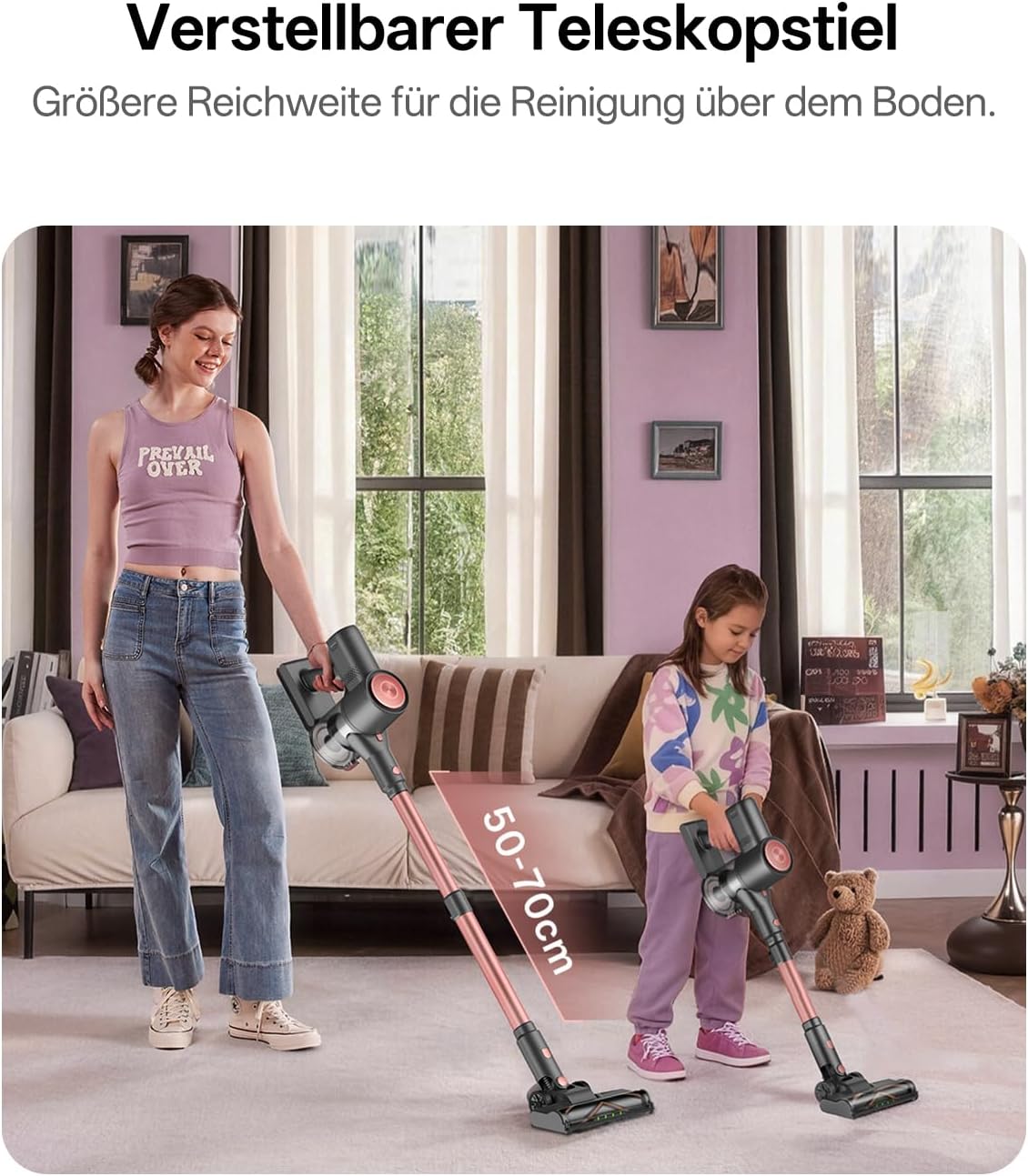 Kabelloser Akkustaubsauger V10PRO, S Rosa