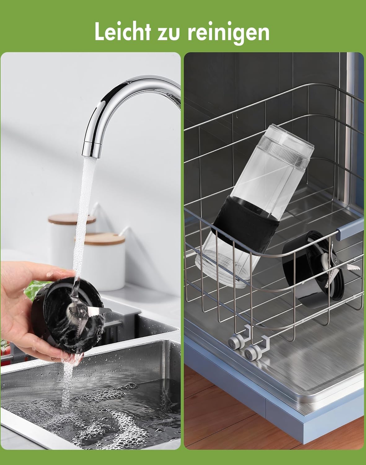 Standmixer, Smoothie-Maker mit 2 Trinkflaschen