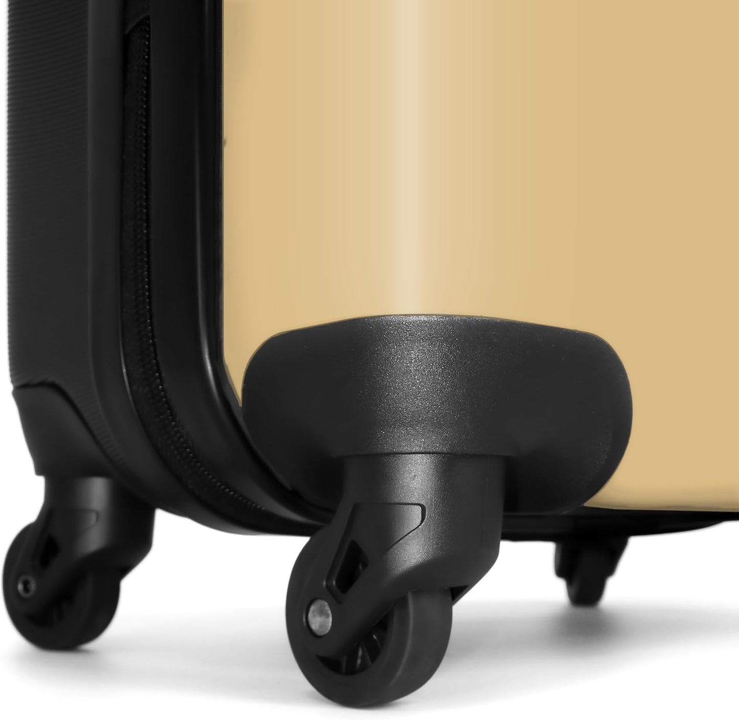 Mittelgrosser Hartschalenkoffer mit 4 Rollen, Farbe - Braun Mittelgross