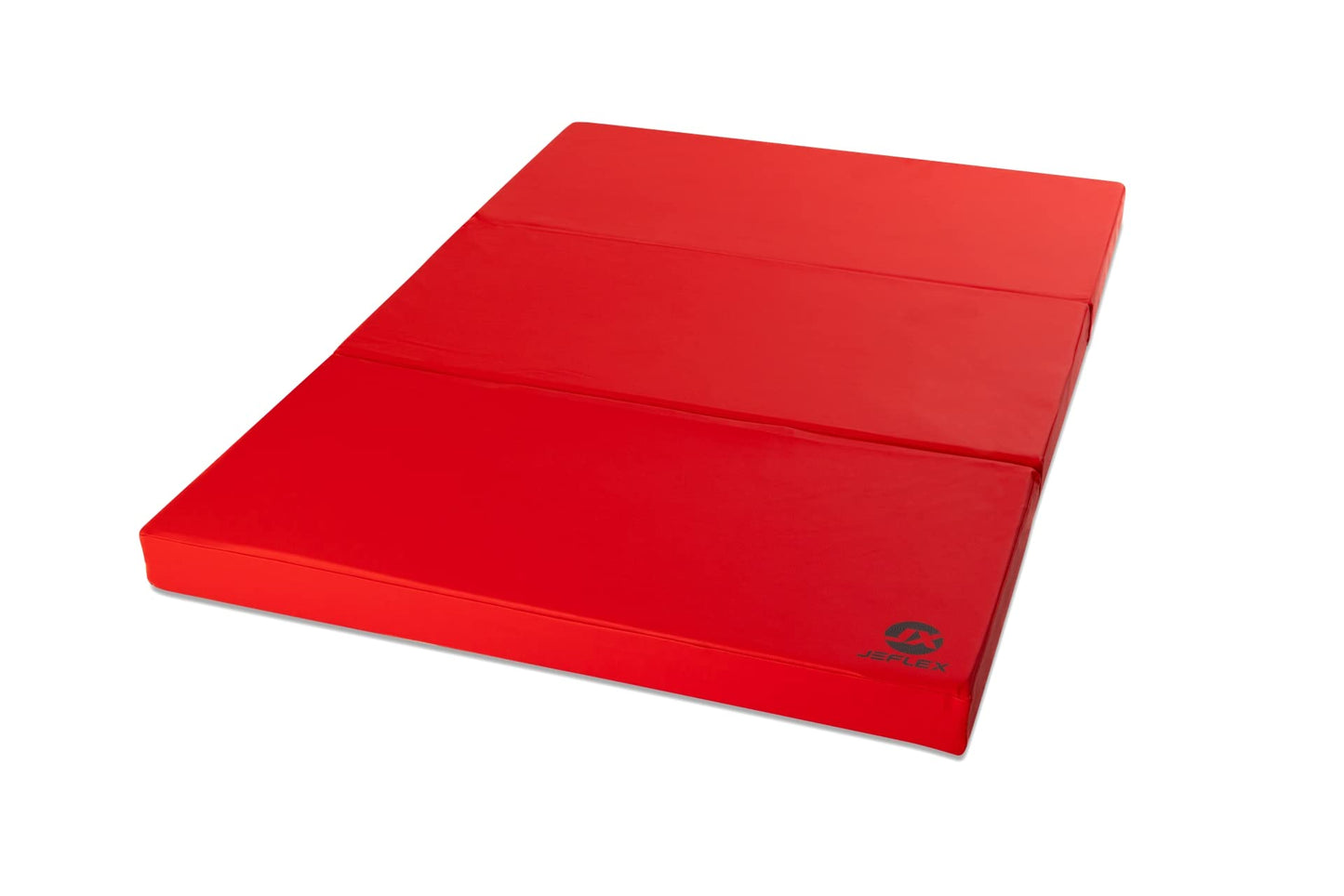 Klappbare Weichboden- und Turnmatte, Rot / Schwarz