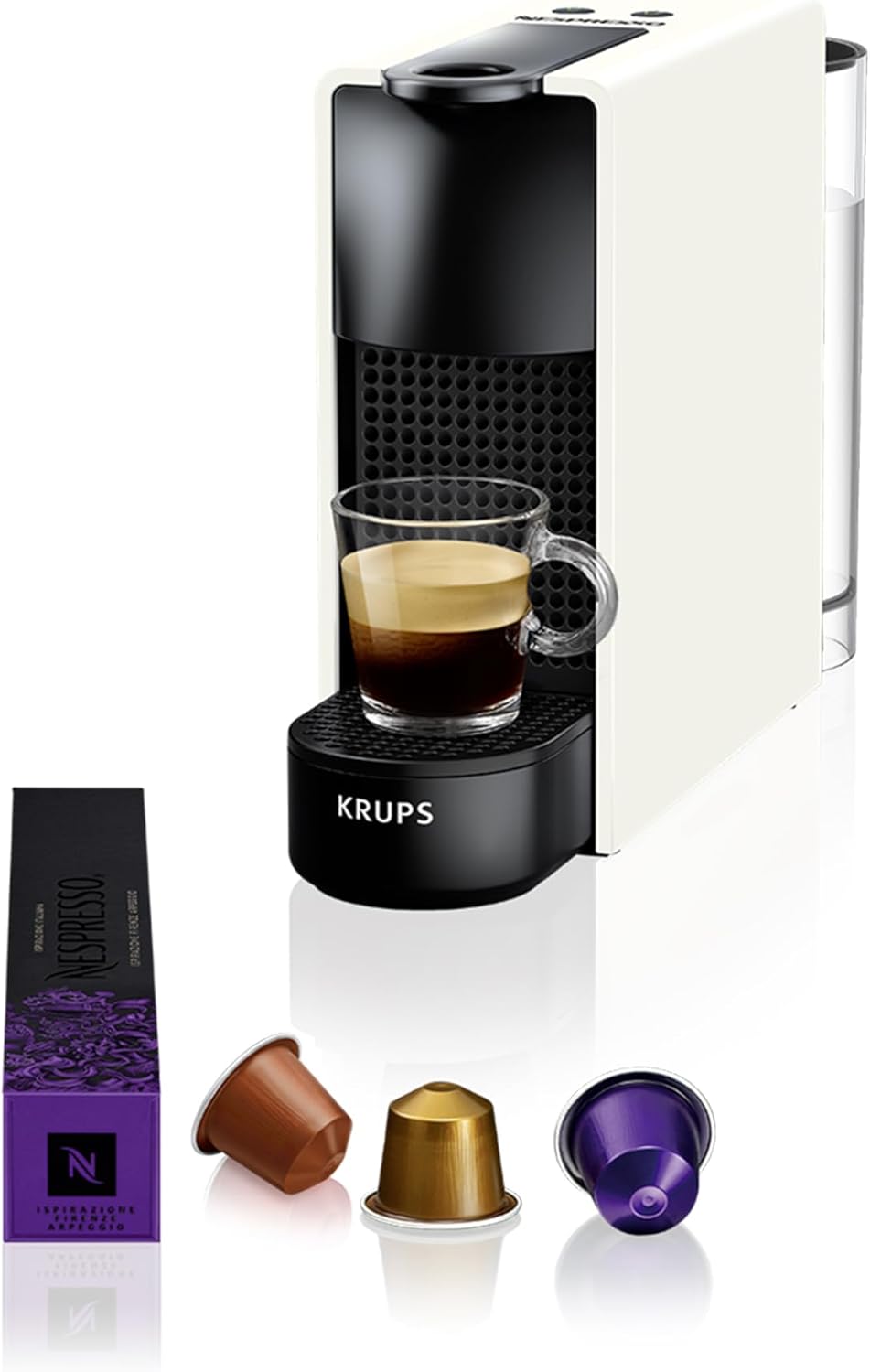Essenza Mini Kaffeekapselmaschine, ohne Milchaufschäumer, Weiss