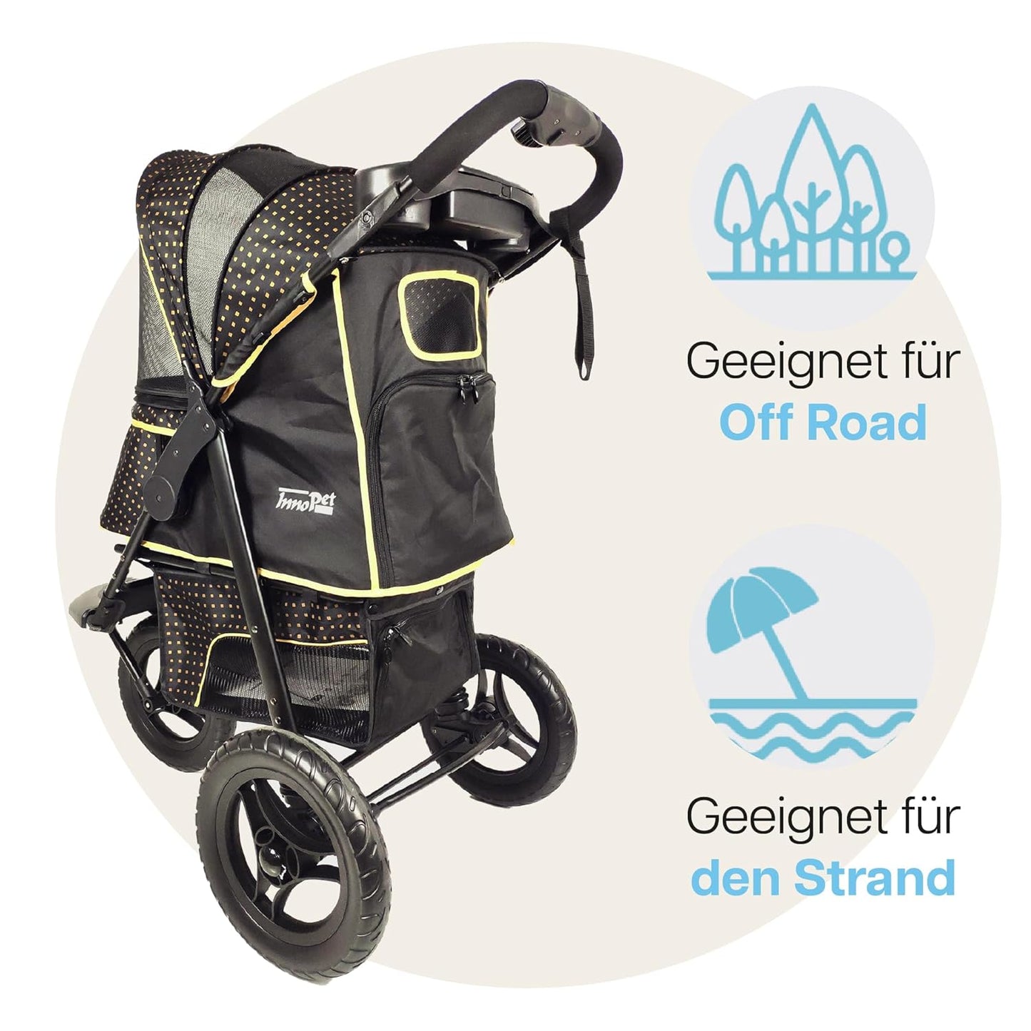 Geländegängiger Hunde- & Katzenbuggy bis 30kg