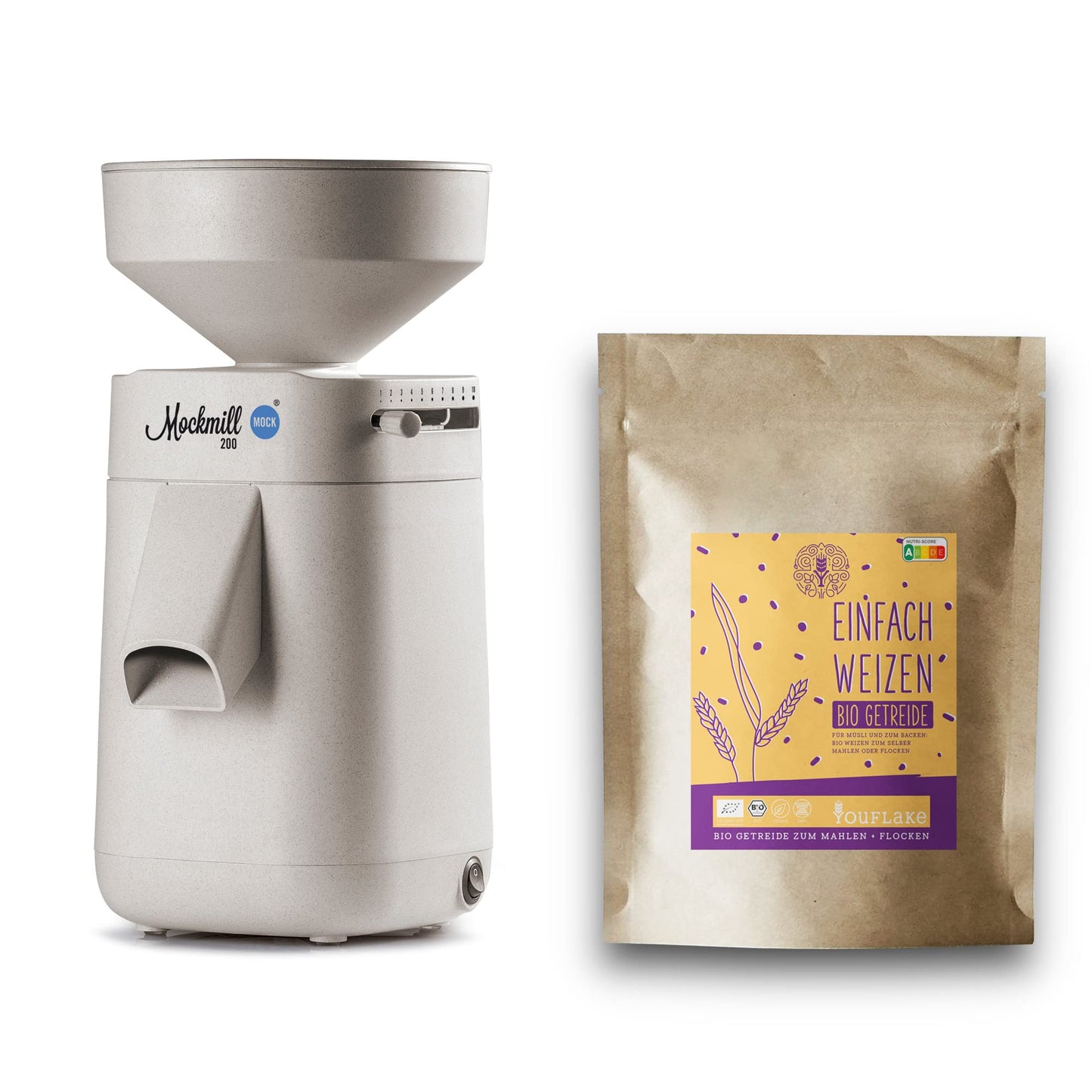 200, Mockmill 200 + 2,5 kg Bio Weizen