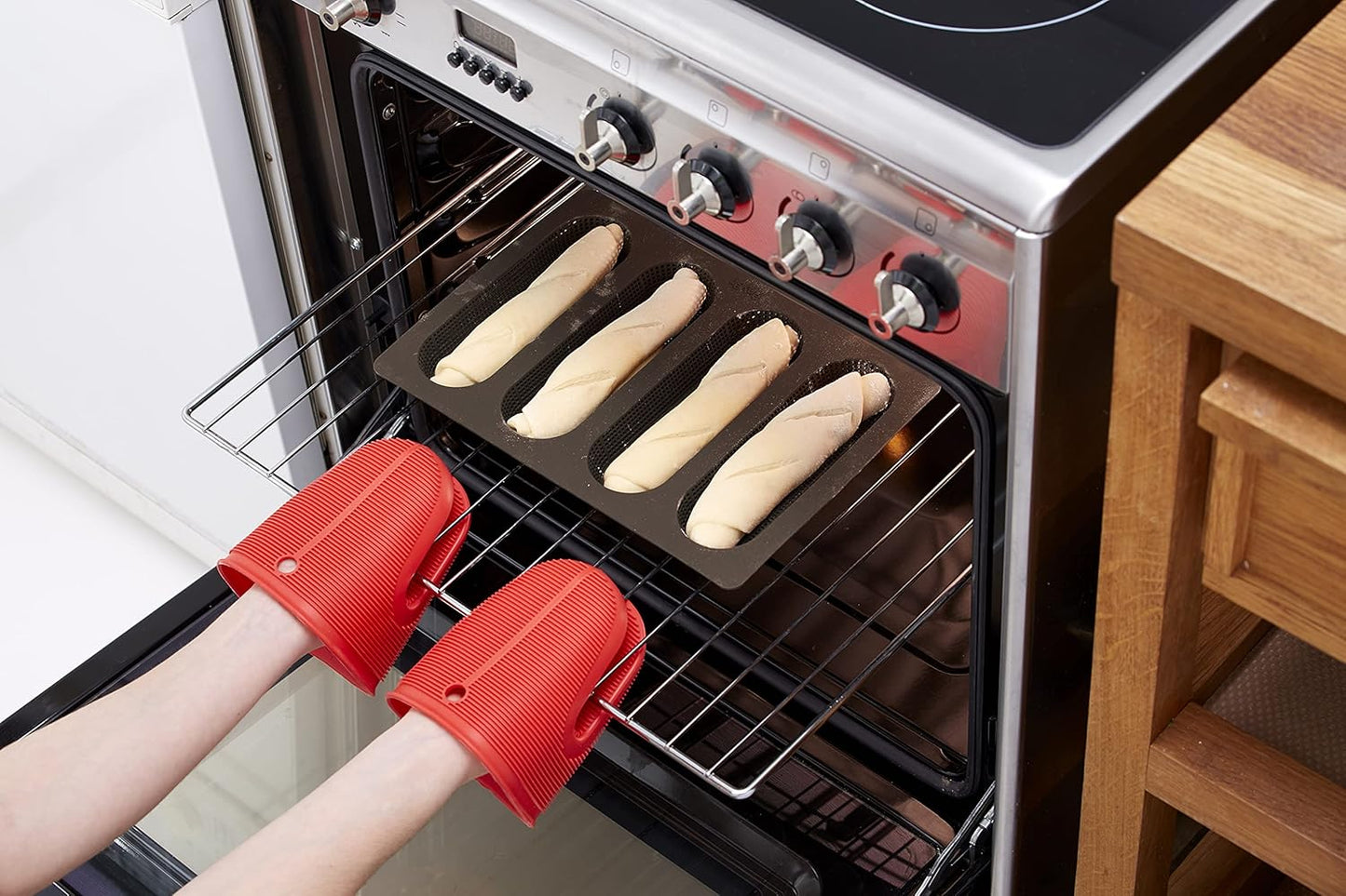Brotbackset, Set Brotbackschale + Löffel + Baguetteform