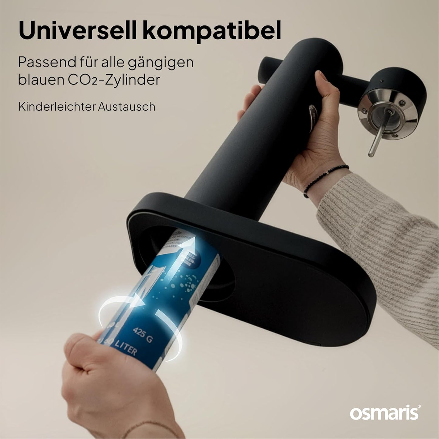 Sparkle One, Edelstahl - Mattschwarz