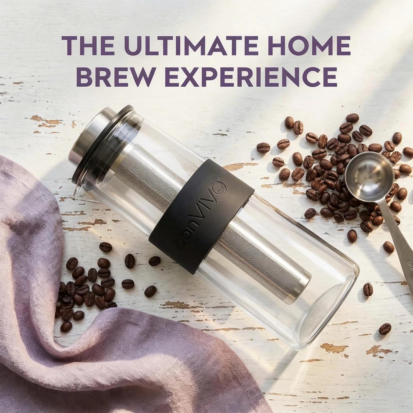 Cold Brew Kaffee & Eistee Maker mit Permanentfilter