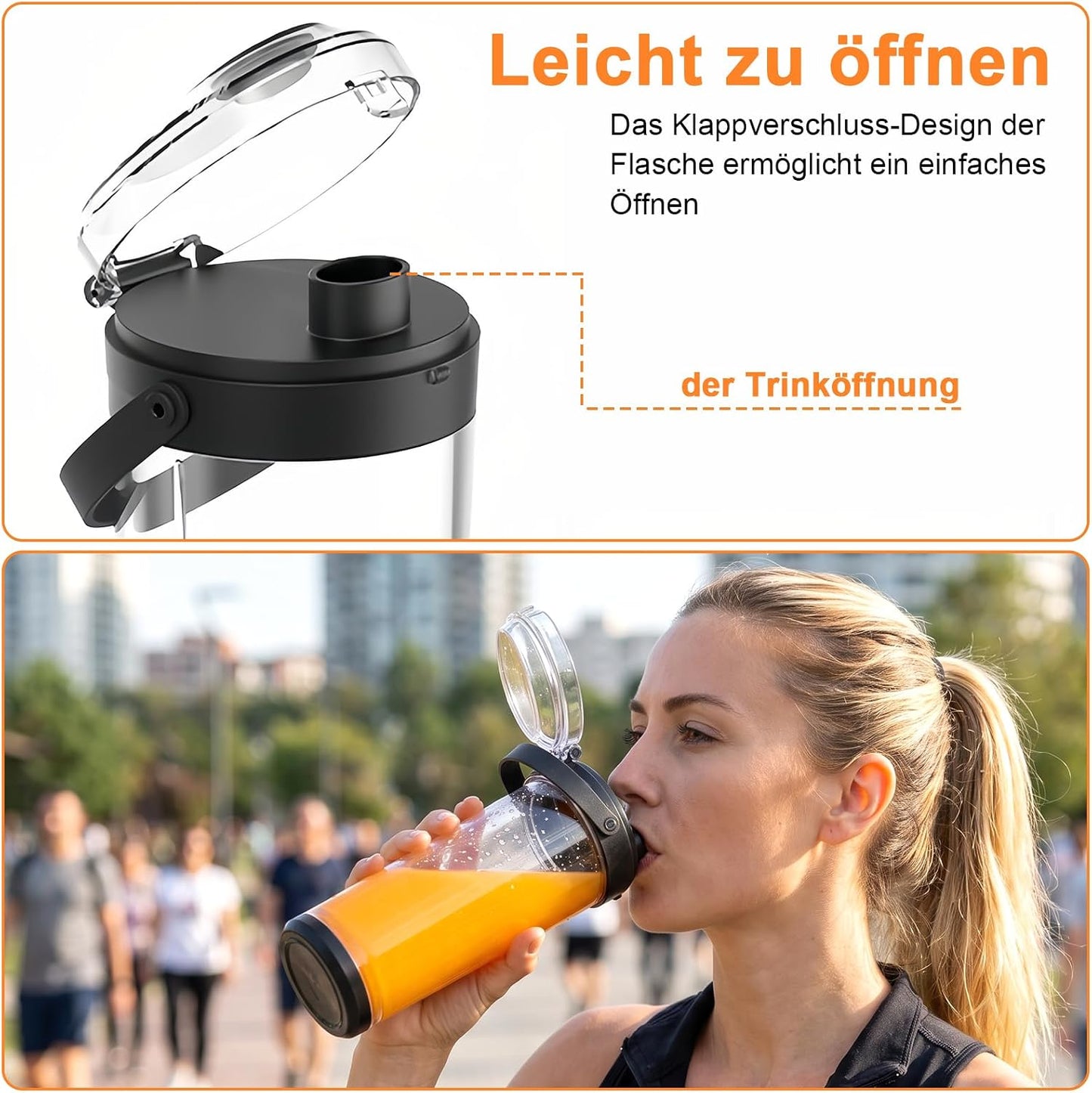 Tragbarer Mixer, Schwarz