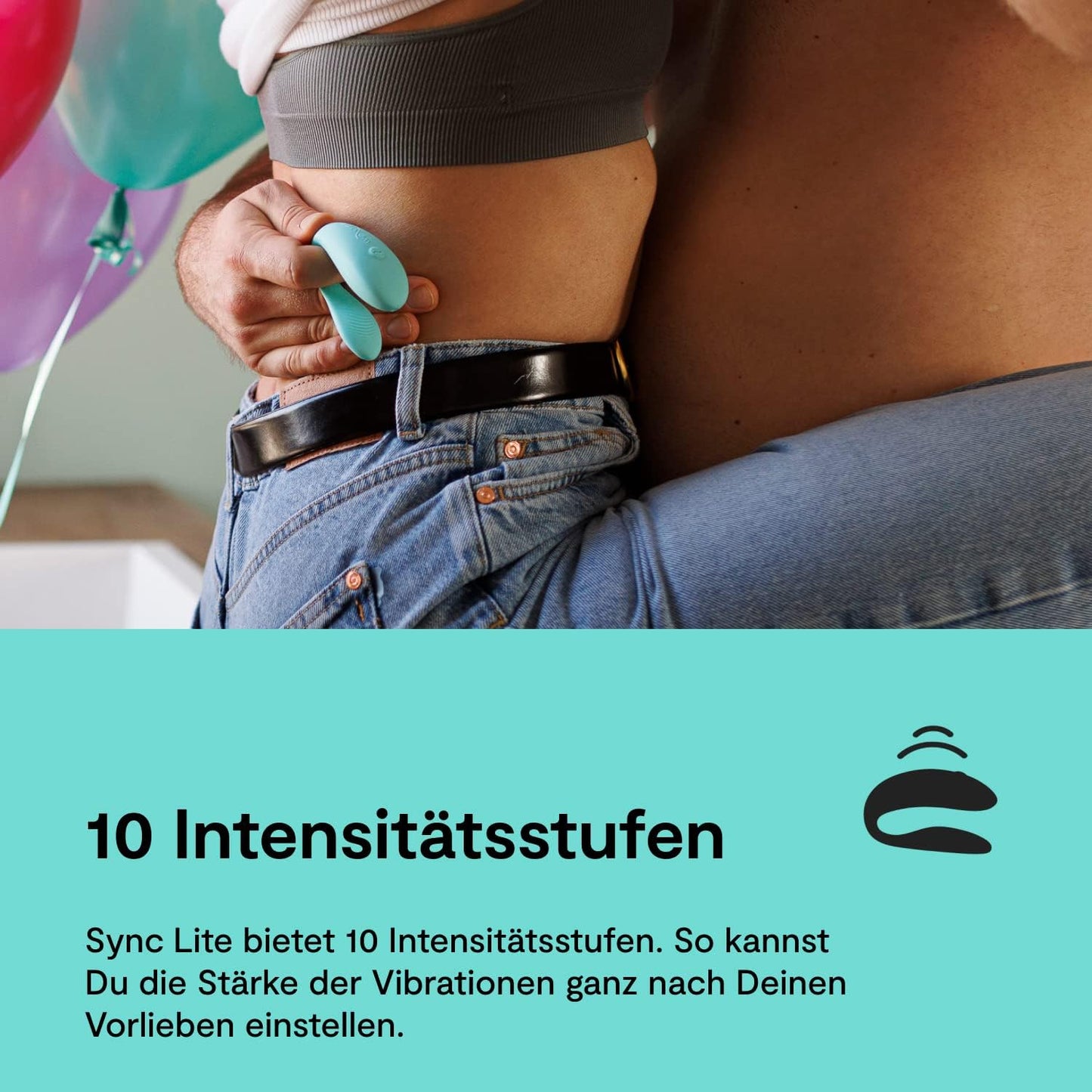 Sync Lite Paarvibrator, wiederaufladbar, Blau
