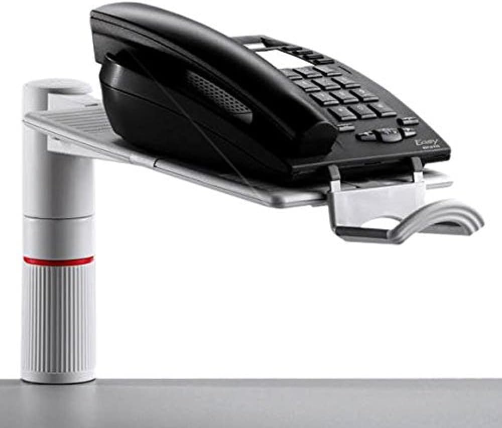 PhoneMaster Schreibtisch-Telefonhalterung, Lichtgrau Single