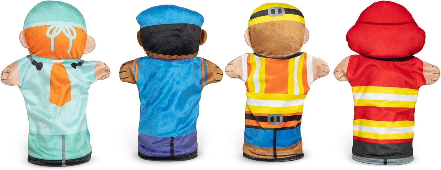 4er-Set Fröhliche Helfer Handpuppen, Jolly Helpers Hand Puppets