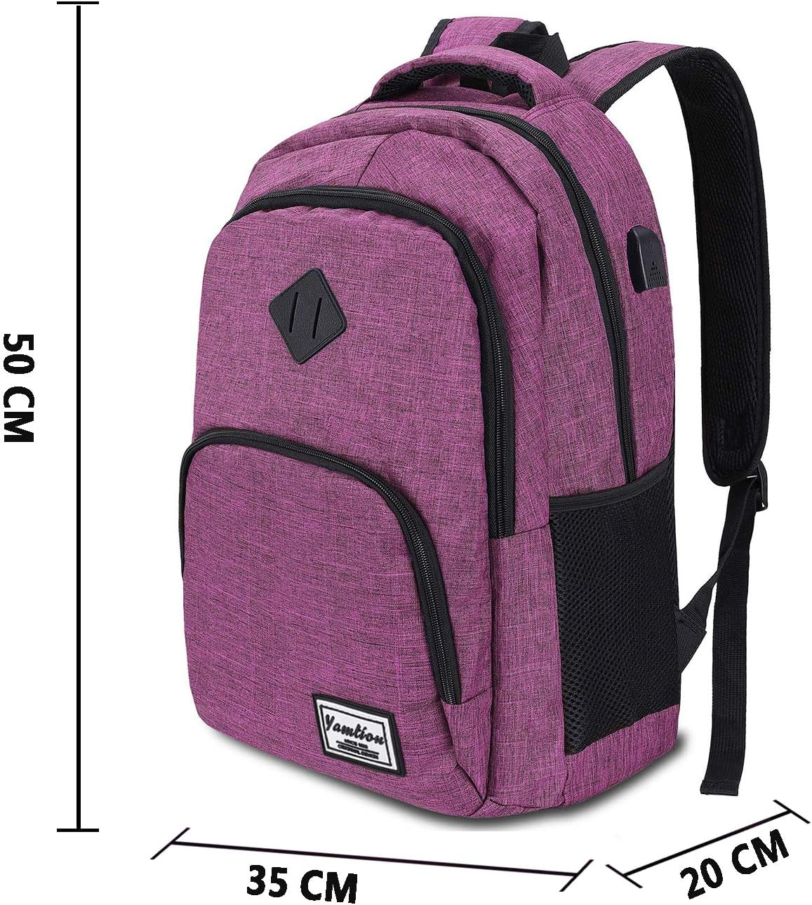Schulrucksack mit Laptopfach, 15.6" Lila