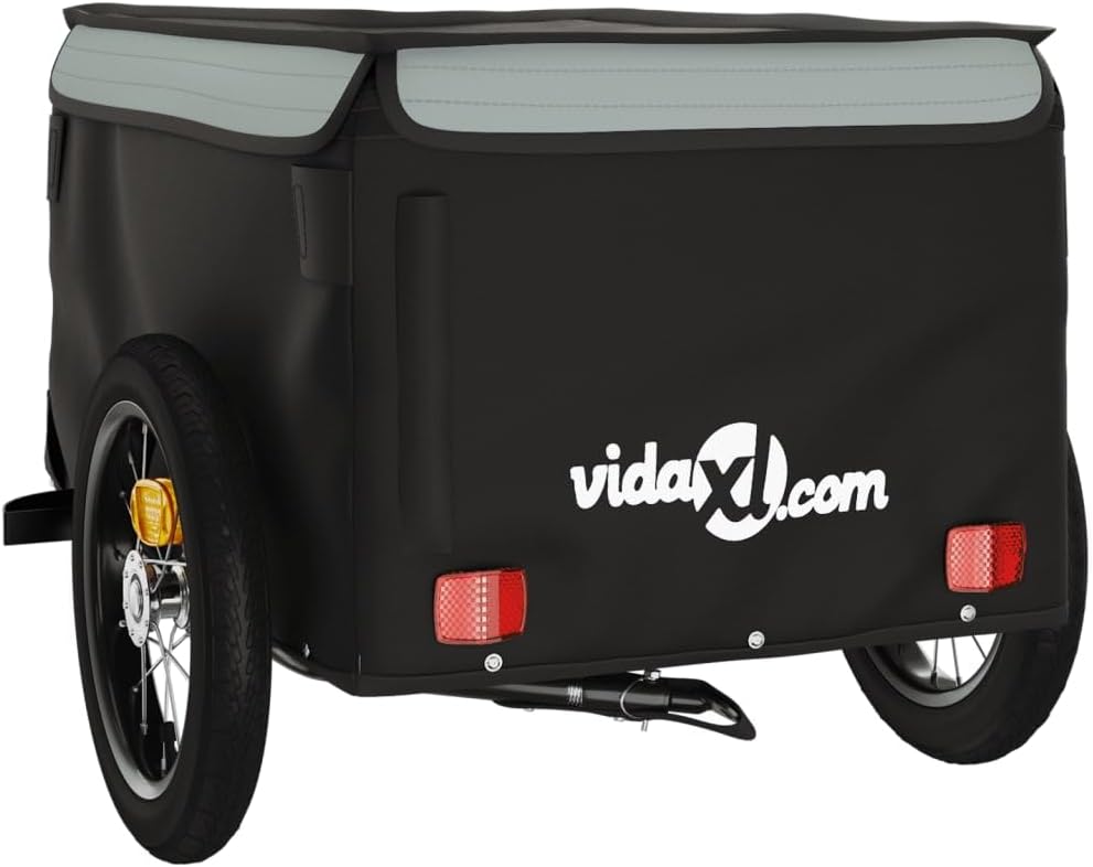 Lastenanhänger Velo, Grau 120 x 54 x 44 cm