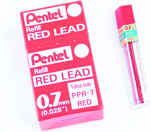 Ersatzminen für Druckbleistift 0,7 mm, Modern rot