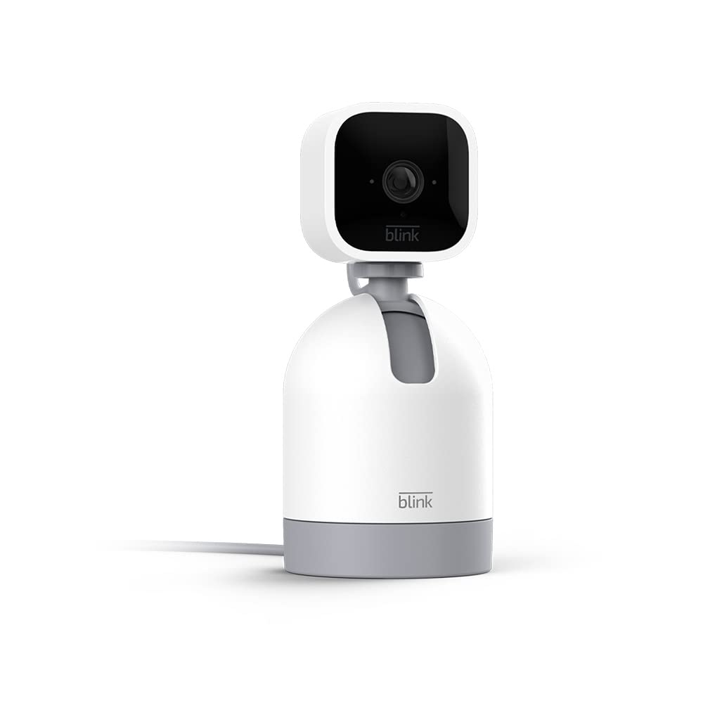 Mini Pan-Tilt Kamera - Bewegliche Plug-in-Sicherheitskamera weiss, Weiß Blink Mini mit Pan-Tilt