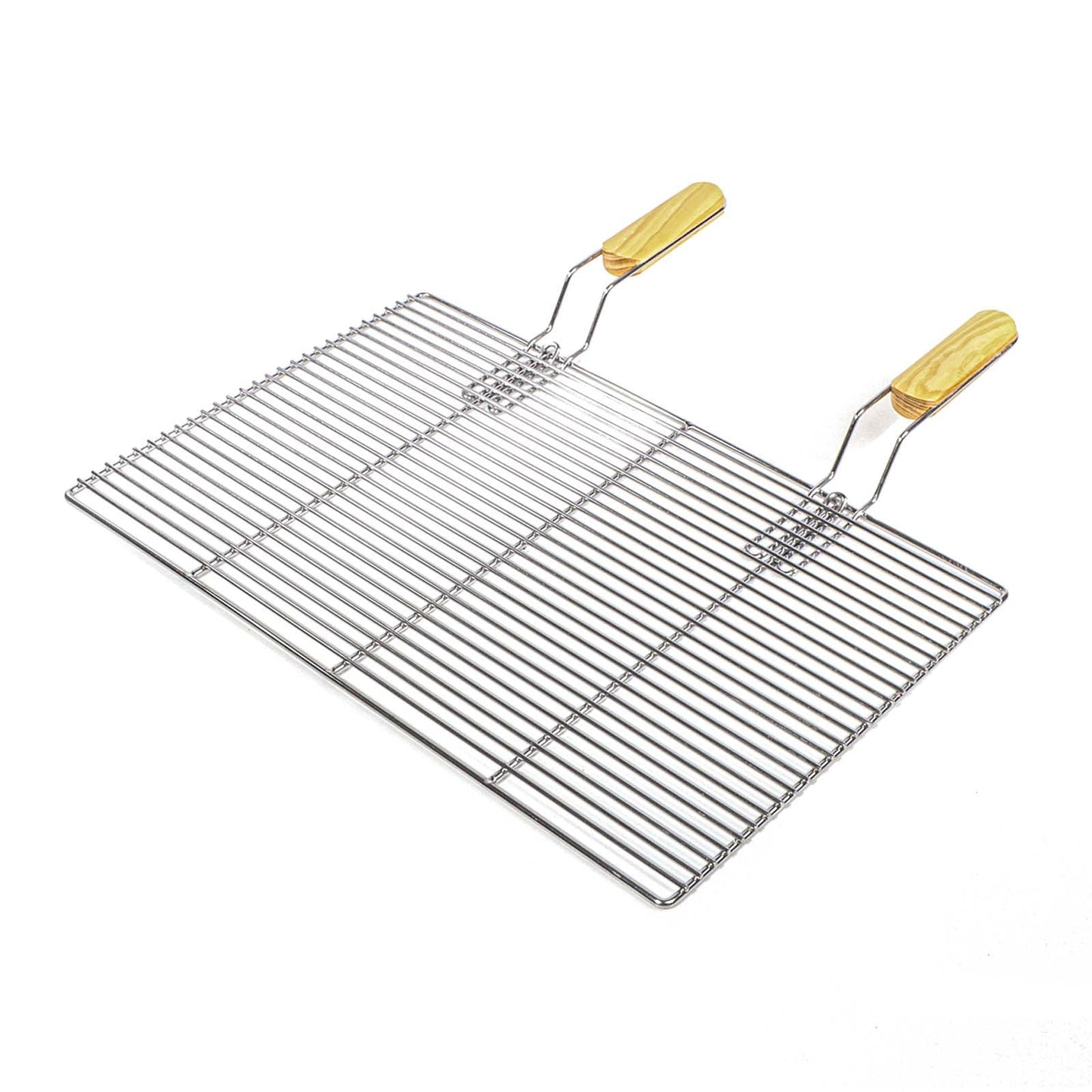 Eckiger Edelstahl-Grillrost, 67 x 40 cm
