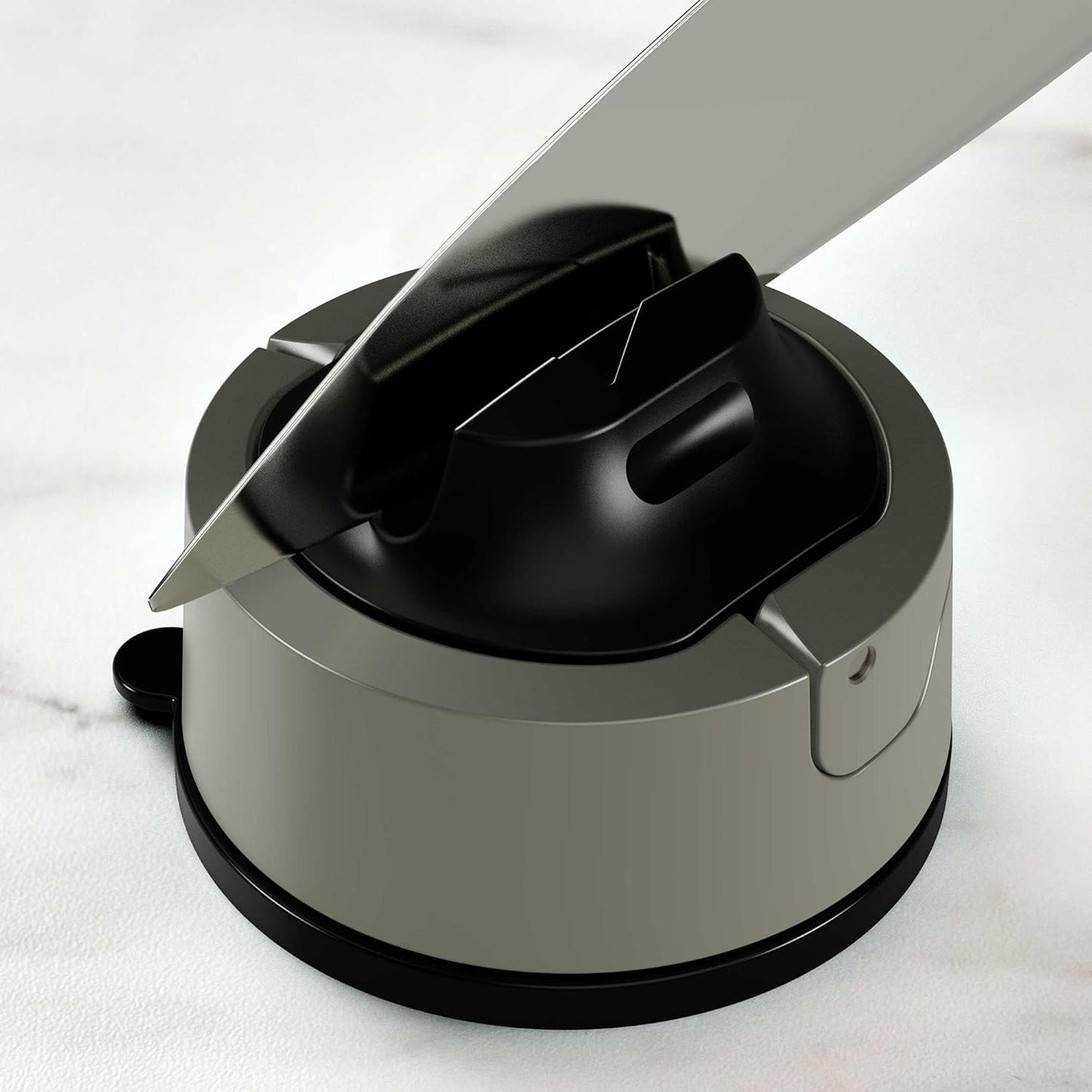 Evo Messerschärfer mit PowerGrip Saugnapf, Evo Grau