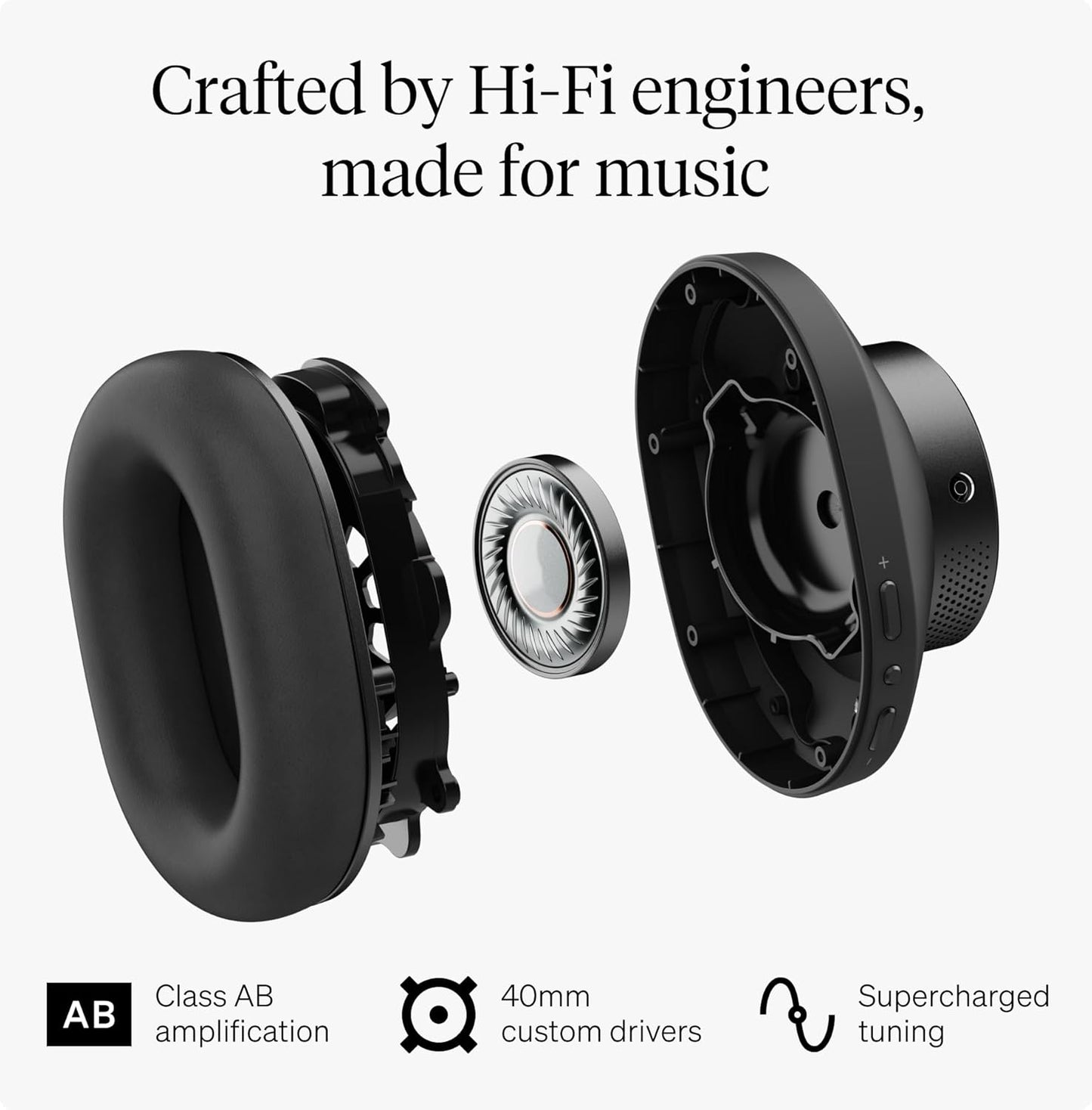 Melomania P100 SE mit ANC und Hi-Fi Sound, Schwarz P100 SE