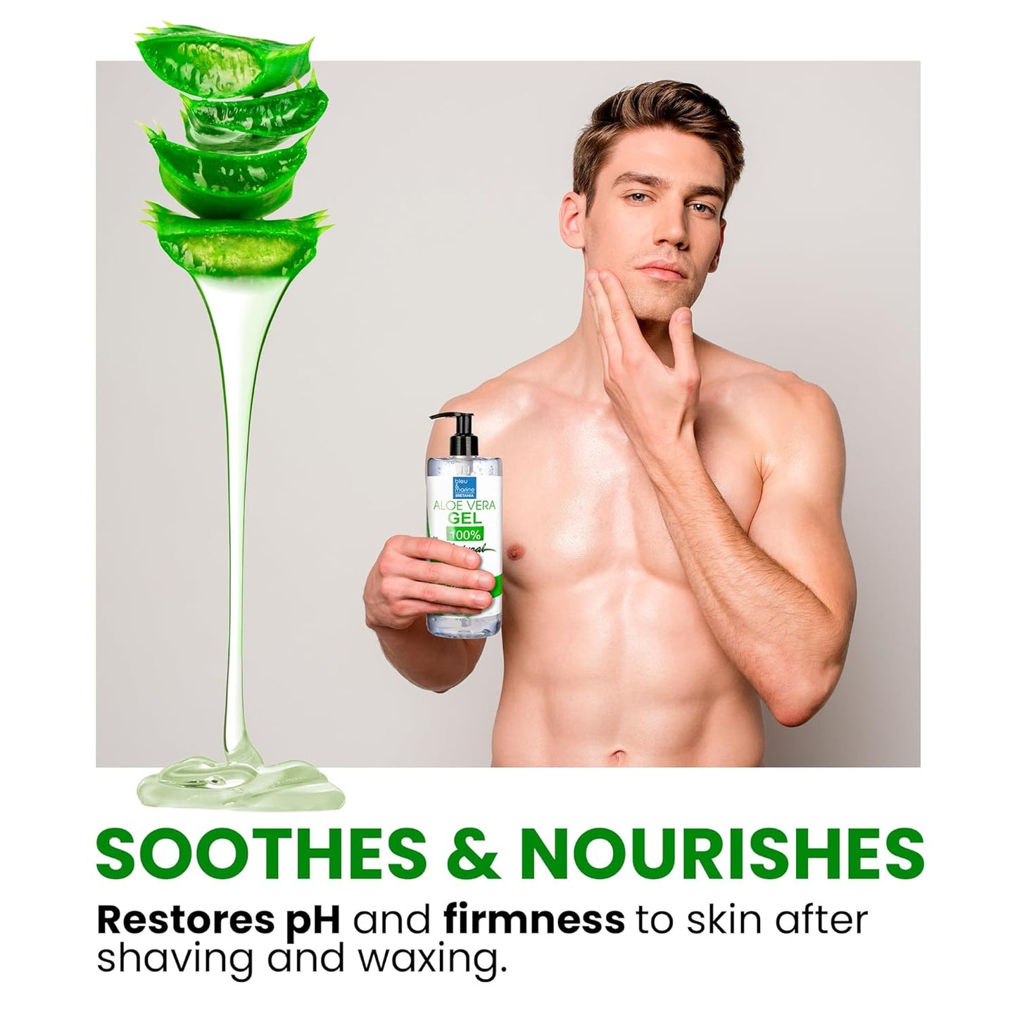 Natürliches Aloe Vera Gel, Aloe Vera / 1 l (1er Pack)