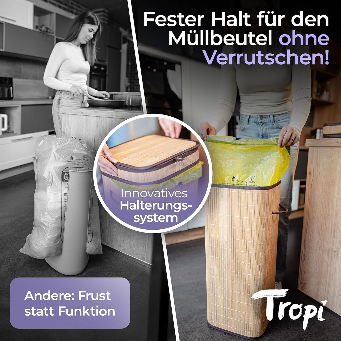 Müllsackständer, Quadratisch
