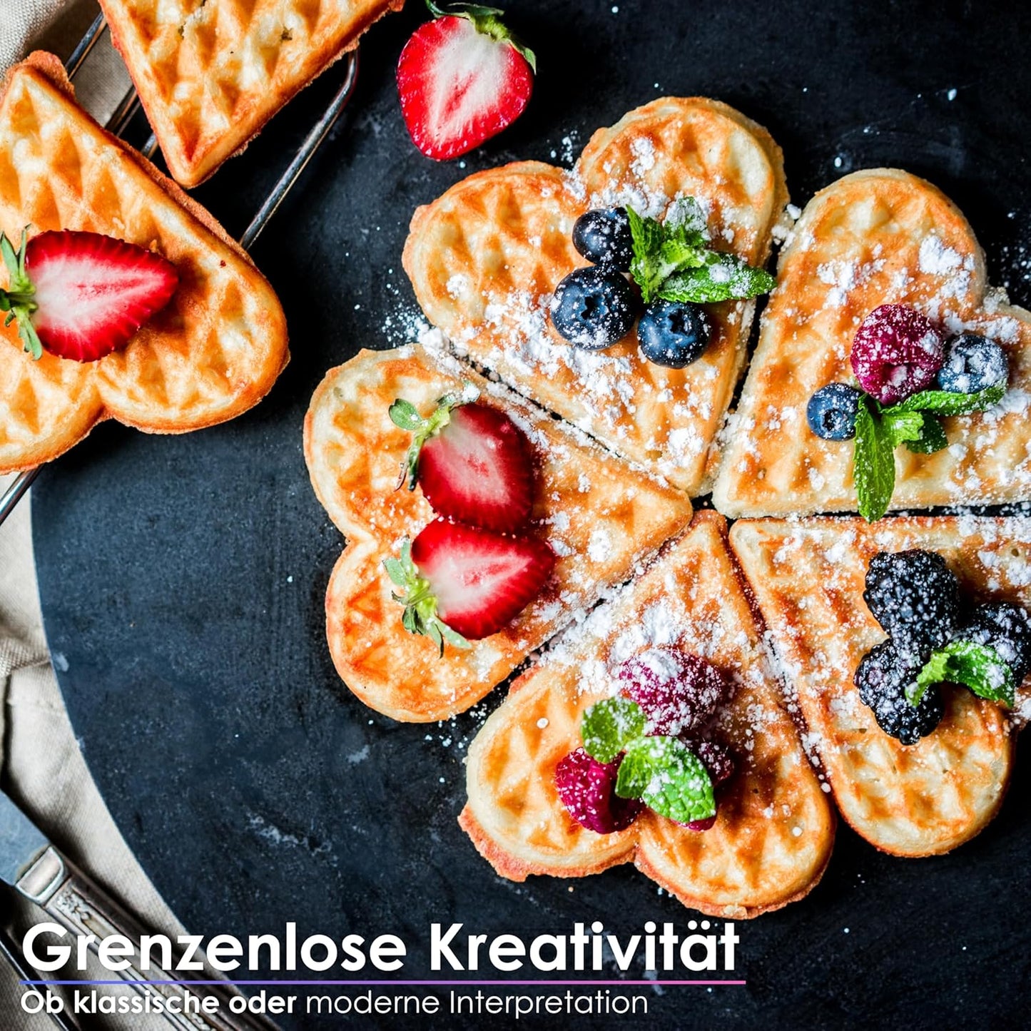 Waffeleisen mit Cool-Touch & Antihaftbeschichtung