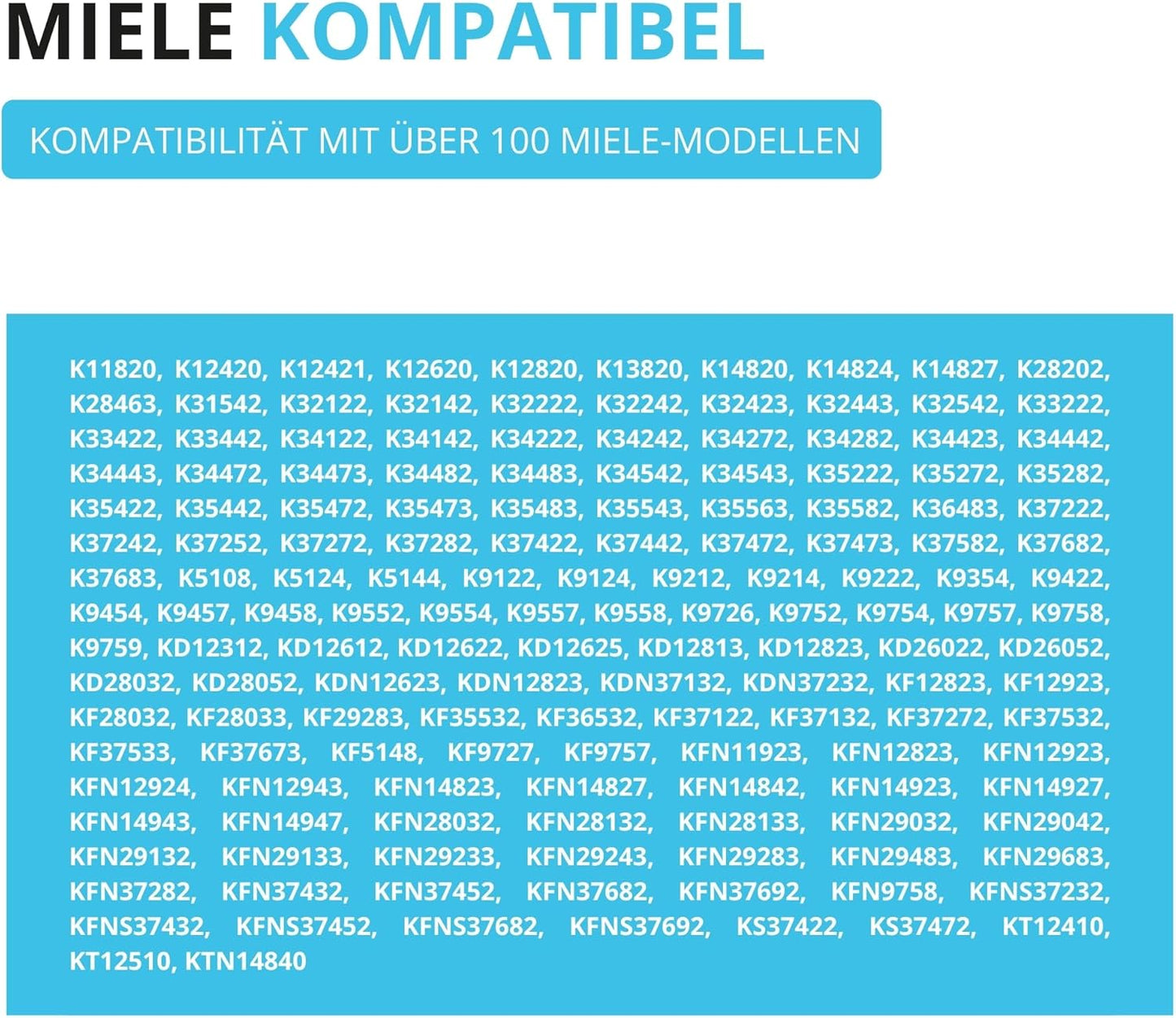 Aktivkohle Luftfilter-Set für Miele Kühlschrank