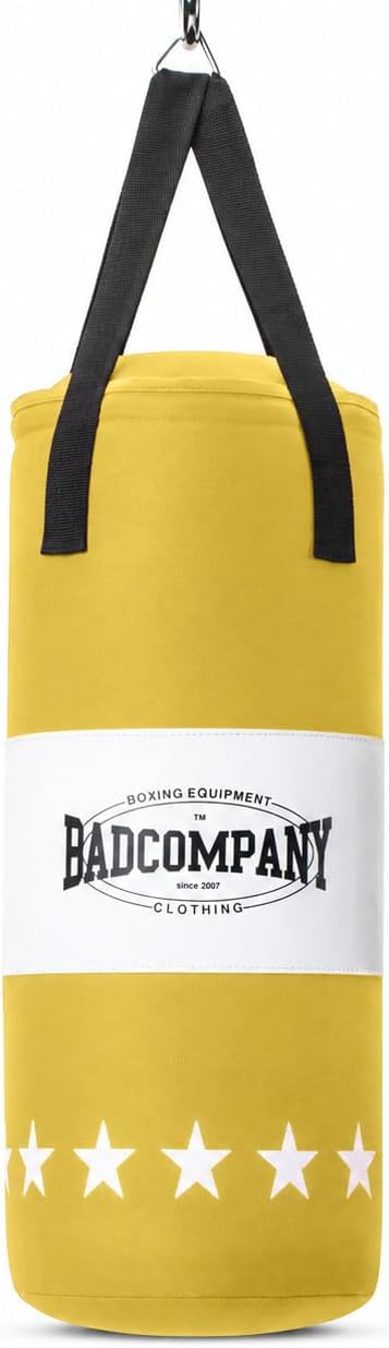 Boxsack für Kinder mit Handschuhen, Gelb