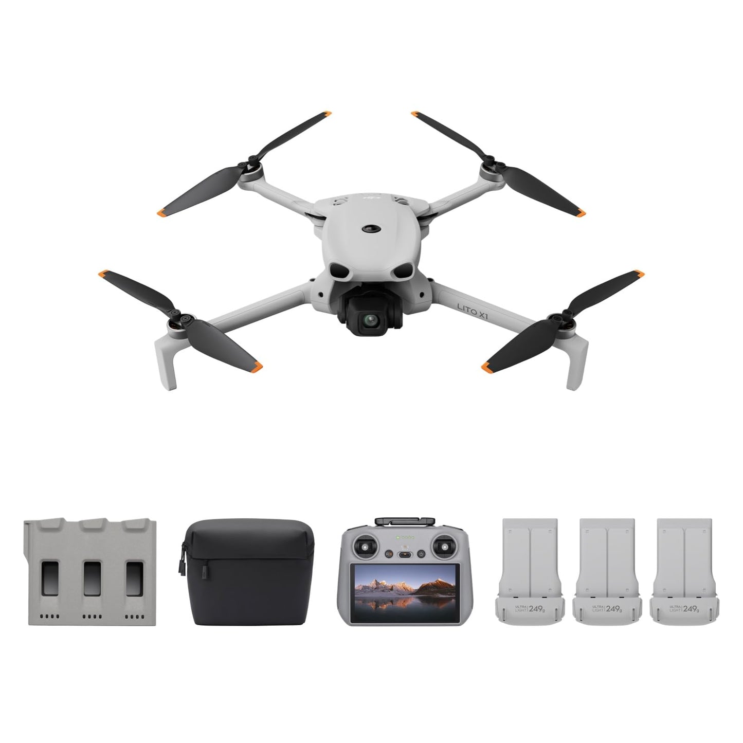 Lito X1 Fly More Combo Drohne mit Hinderniserkennung, DJI Lito X1 Fly More Combo (DJI RC 2)