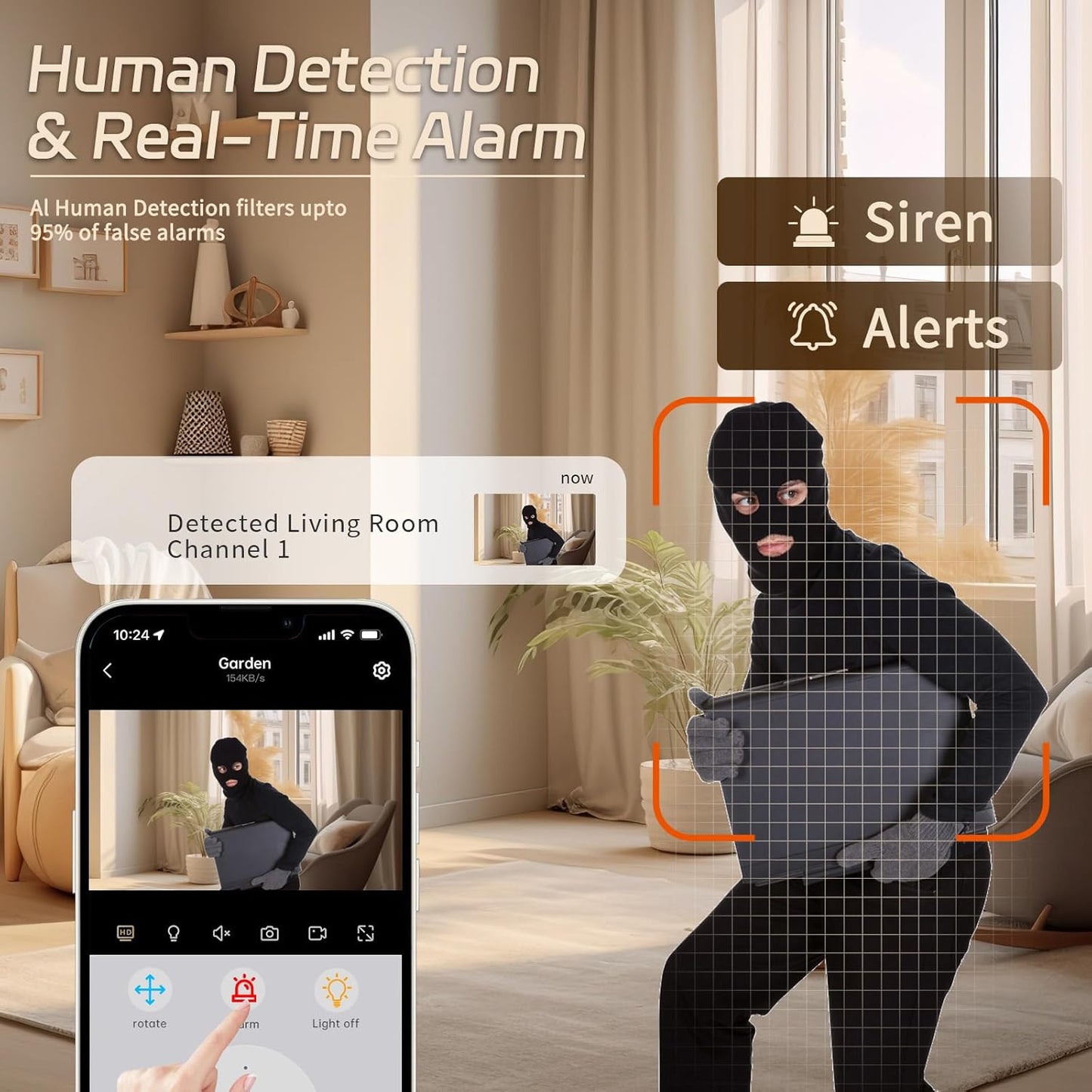 2 x Überwachungskamera mit App-Steuerung