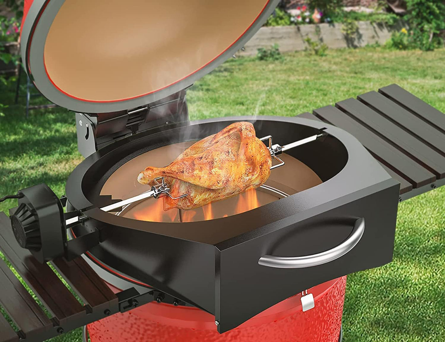PizzaRing-Kit mit Drehspiess für Kamado Joe/Pit Boss